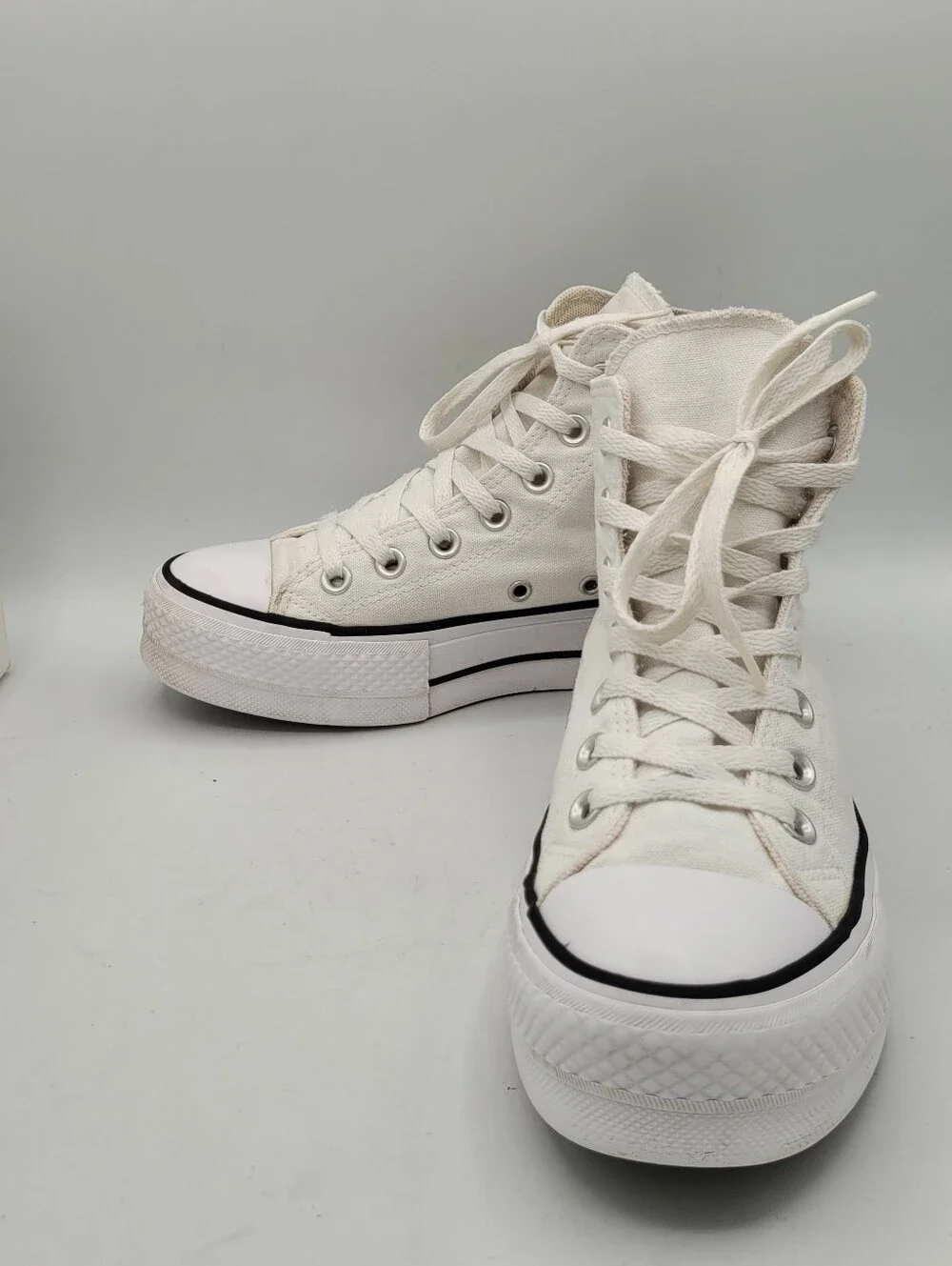 Converse Hightop Platform Shoes Size 5.5 In Womens